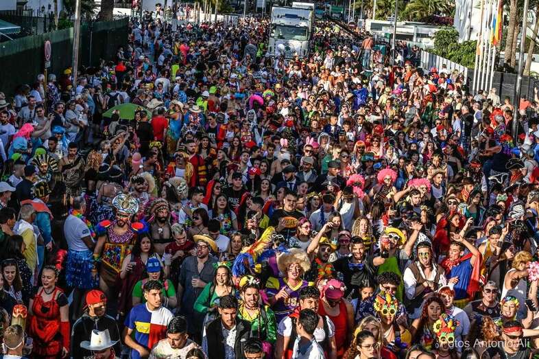 Imagen de la Cabalgata del Carnaval sureño de este sábado/Antonio Alí.